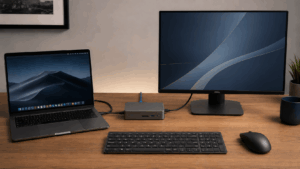 Qué es una docking station y cómo mejora tu setup de trabajo con portátil